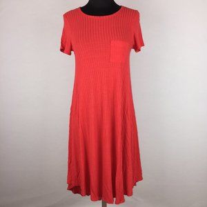 LuLaRoe Carly XS Hi-Lo Hem Dress Chest Pocket